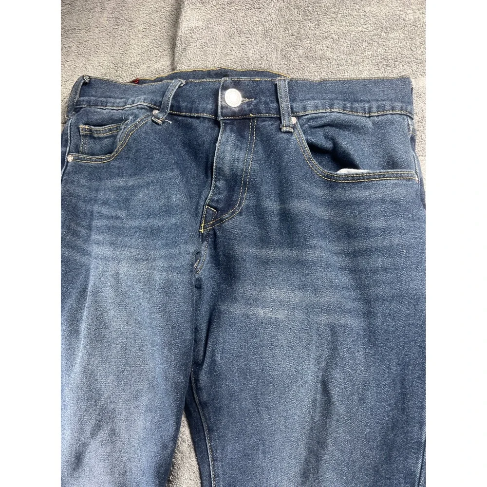 True Religion Ricky Relaxed Straight‎ Jeans Dark Wash Mens Size 34x34